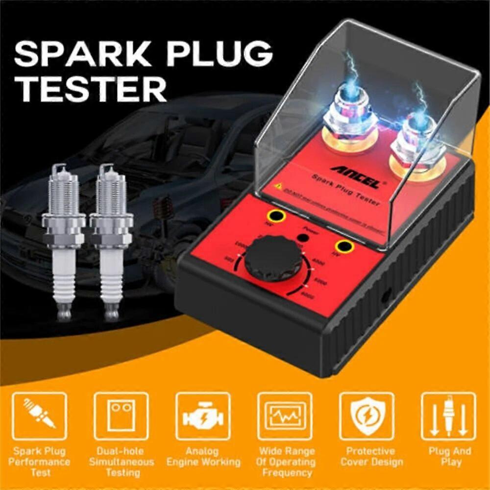 Car Spark Plug Tester Ignition Candle Testers 220V 110V Double Hole Analyzer Automotive Diagnostic Tool FN9U6435