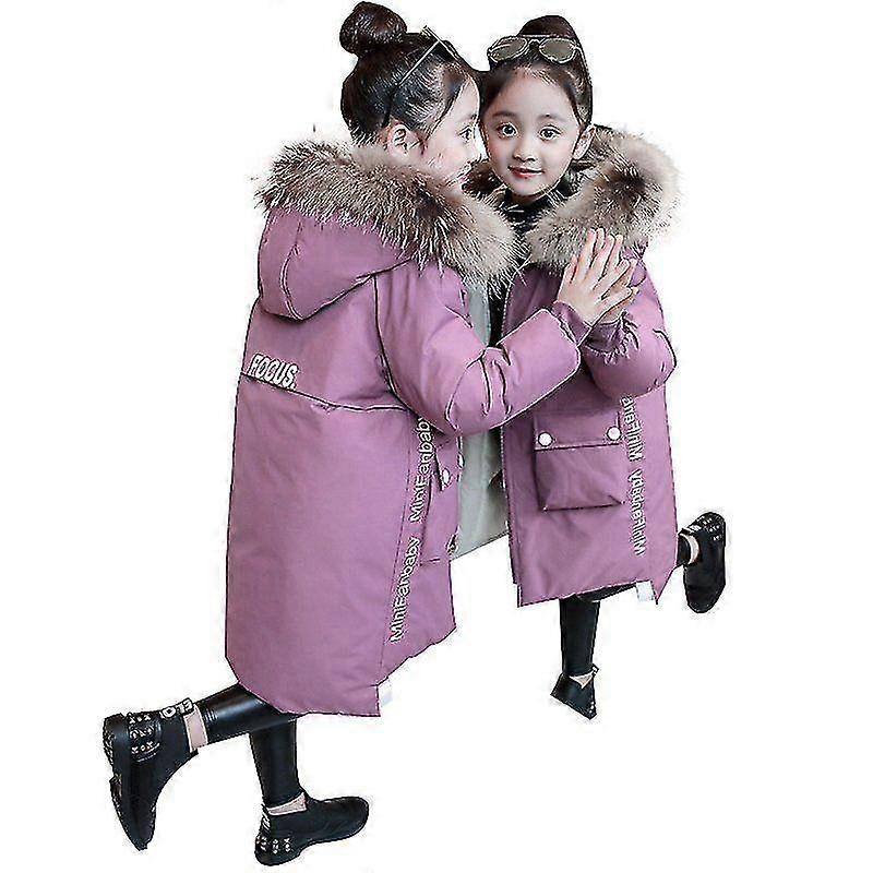 Jenter Winter Parka jakke med termisk hette