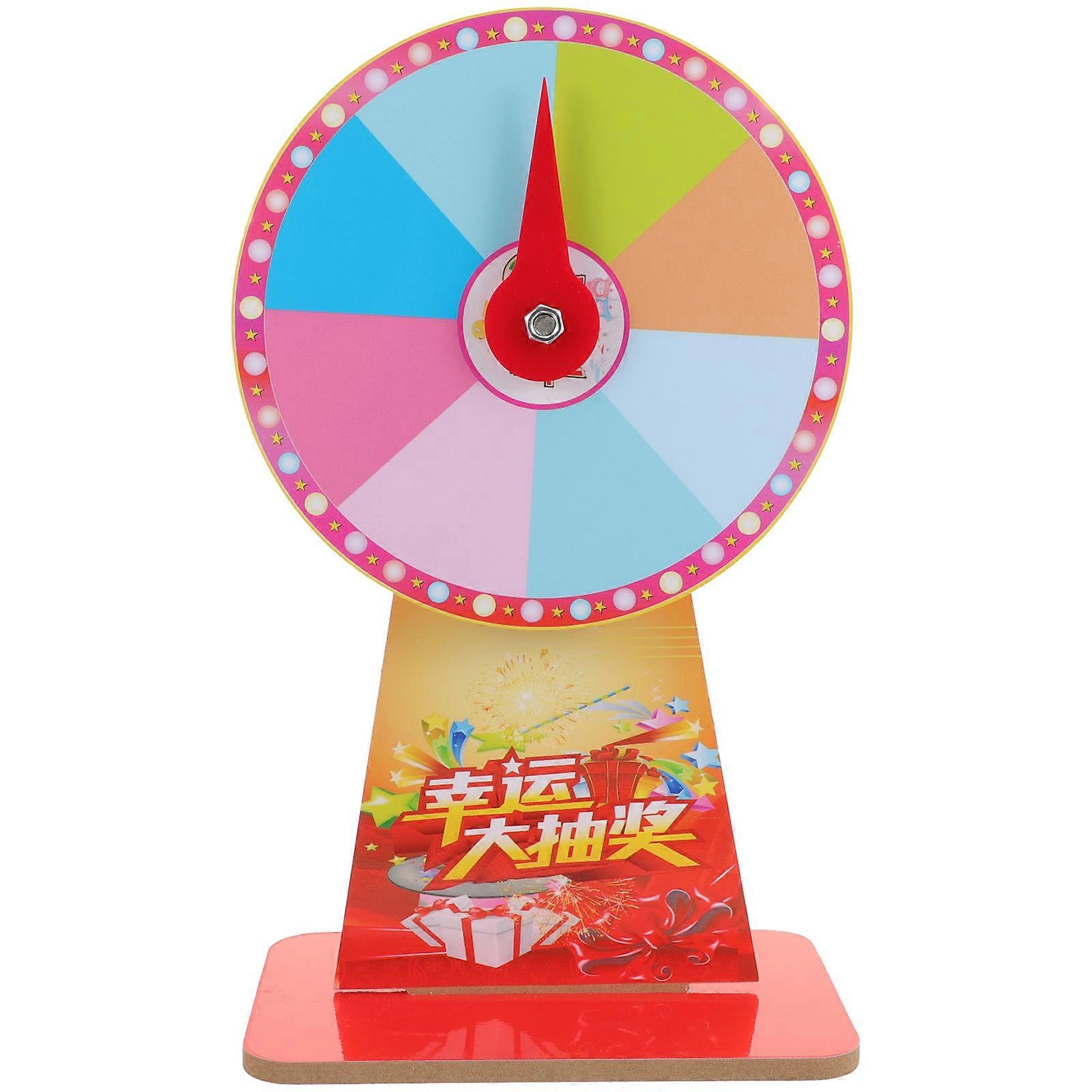 1 Set of Game Rotating Roulette Wheel Rotating Roulette Wheel Plastic Party Roulette Wheel (Random Style)