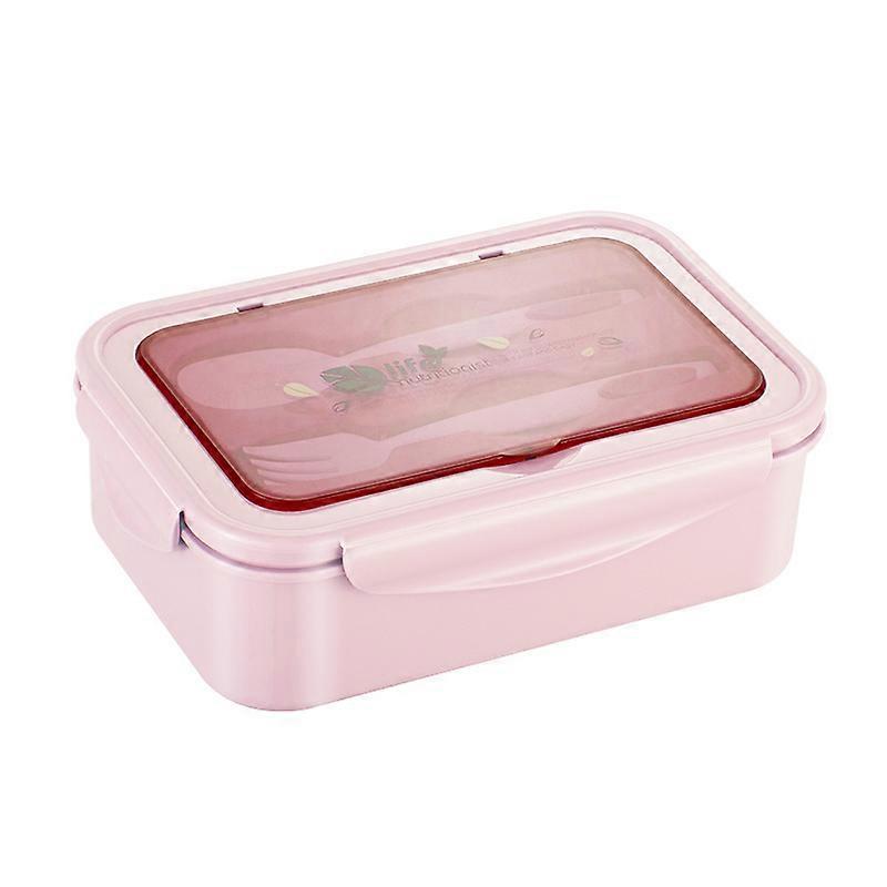 Rectangular Special Compartmented Tableware Integrated Insulated Lunch Box Microwave Oven Heated Lunch Set