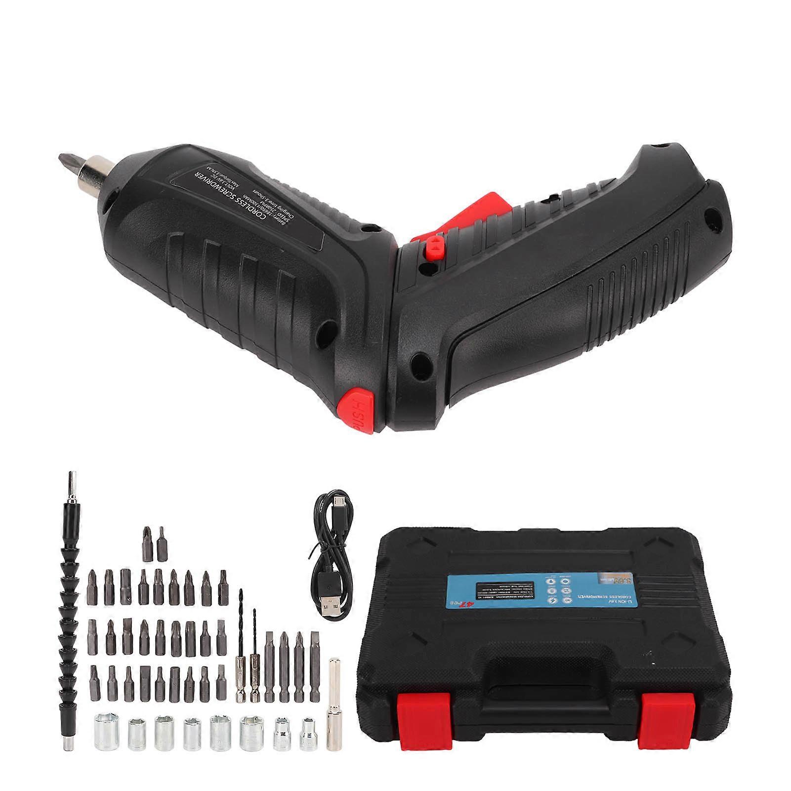 Cordless Drill Set Multifunction Rechargeable Powerful Electric Drill Screwdriver Set For Home