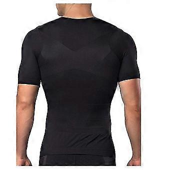 Men's Slimming Compression Shirt - Body Shaper Undershirt, Posture Support, M-3XL