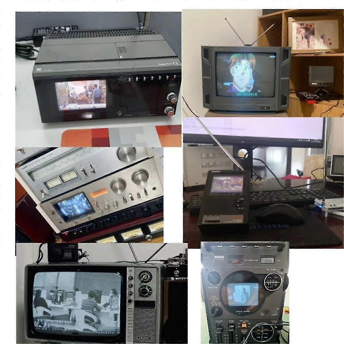 UHF Wireless Video Analog TV Multi-Channel Adjustable TV Signal Transmitter AV to RF TV Transmission