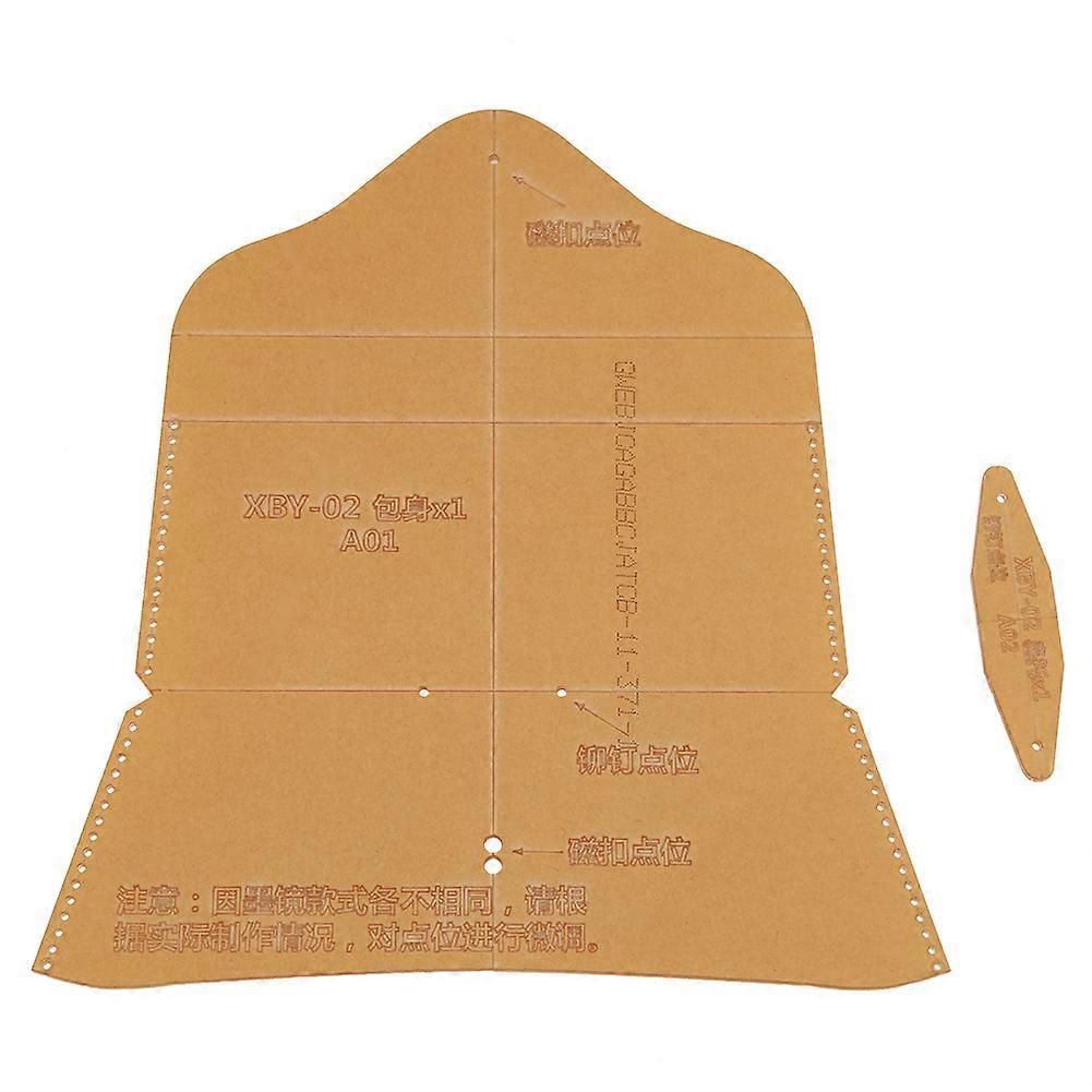 Leather Eyeglasses Case Template Set Acrylic  Pattern Stencil Template DIY XBY-02