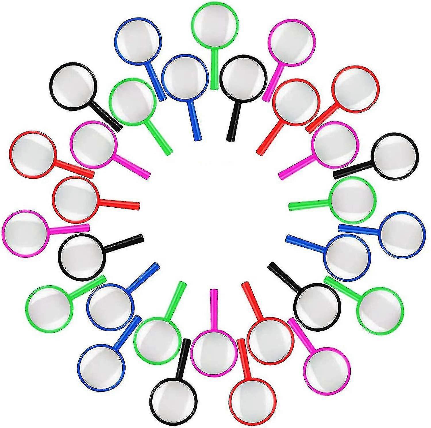 30 Pack colorat Mini lupe pentru copii