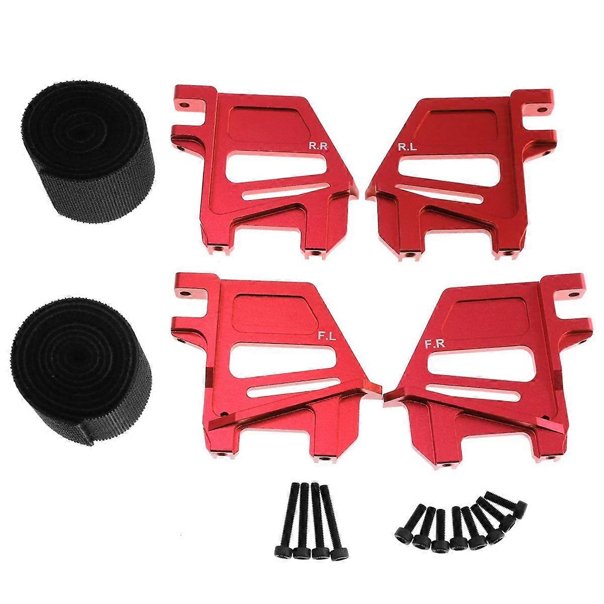 Tall Battery Holder Mount Hold Down with Battery Strap for 1/5 XMaxx 6S 8S RC Car Upgrade Part Red