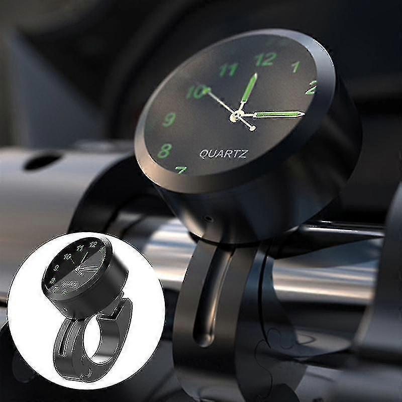 Glow In Dark Clock Motorcycle Alluminum Alloy Dial Mini For Mounting Bicycle