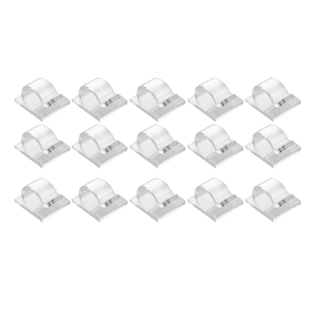 Hooks for Outdoor String Lights Clips 15 Pack Clips Clear Light Hook with 15 Waterproof Adhesive Backing