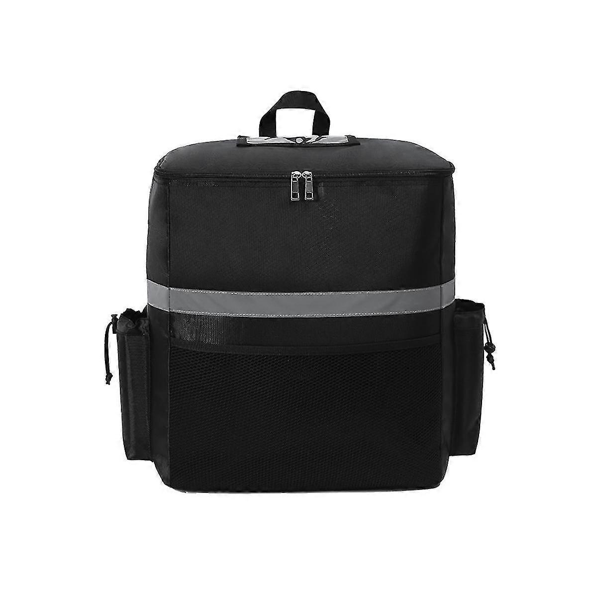 حقيبة توصيل الطعام على ظهره حقيبة توصيل البيتزا حقيبة توصيل معزولة لتوصيل الدراجة حقيبة توصيل الطعام للحمل ساخن / بارد