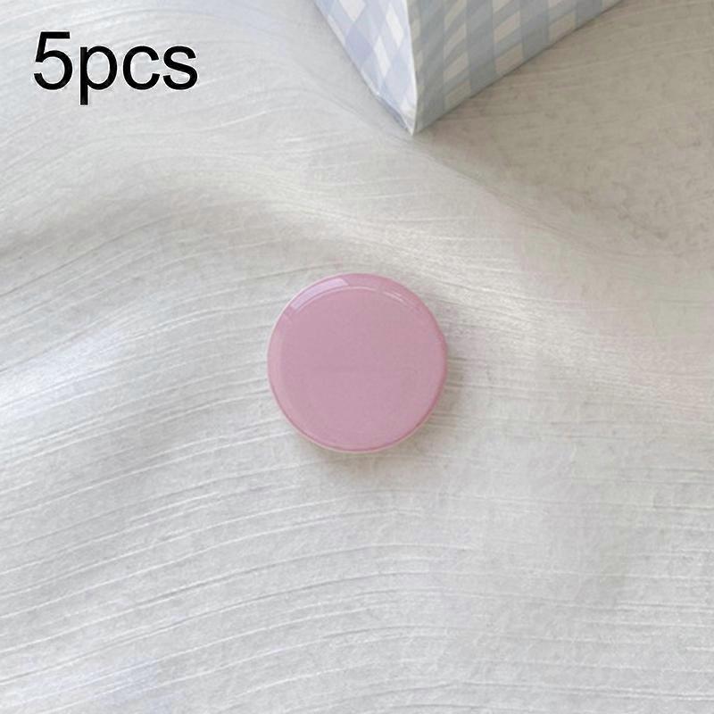 5pcs Solid Color Airbag Bracket Mobile Phone Ring Buckle