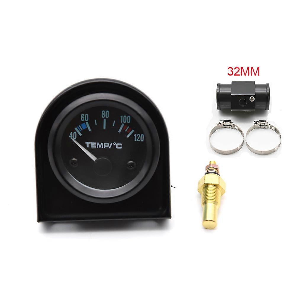 52mm Gauge Car Motor Water Temperature Gauge 40-120 C Water Temperature Gauge Adaptor Joint Pipe Sensor Radiator NPT 1/8