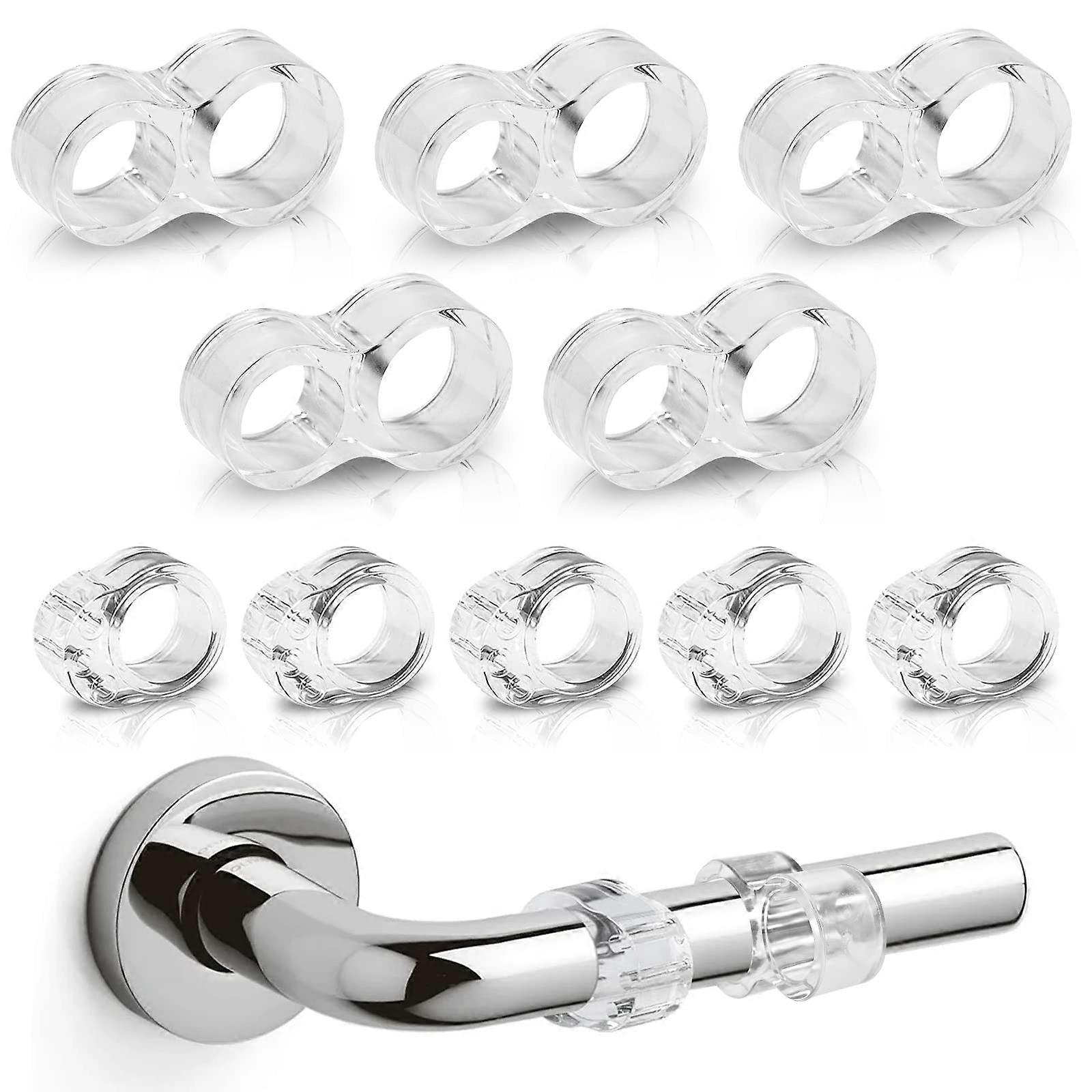 10 stk dørstopper, PVC dørhåndtagsprop, dørhåndtagspropper til beskyttelse af vægge og møbler