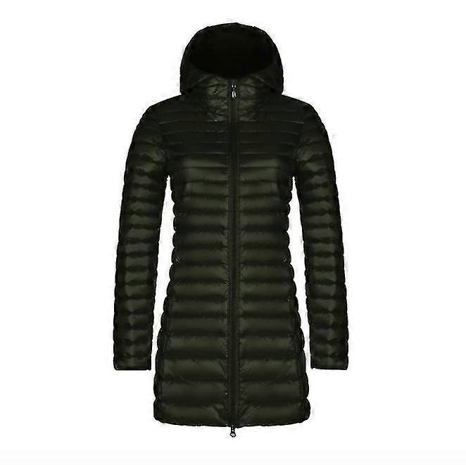 Autumn And Winter New Fashion Female Thin Section Long Section Hooded Korean Version Of The Slim Large Size Simple Jacket