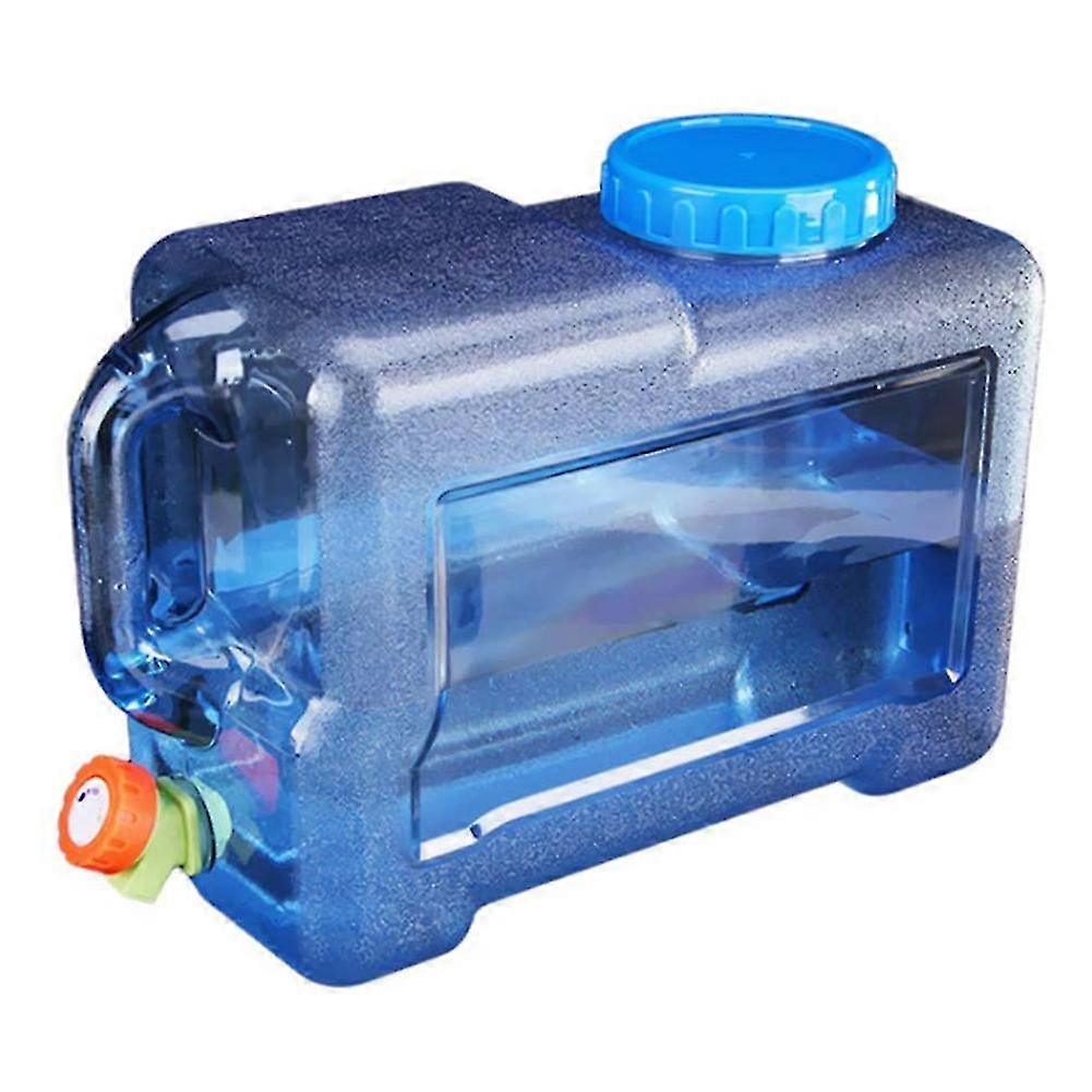 Water Canister with Tap and Handles,12L Camping Portable Bucket Car Water Container with Lid for Ou
