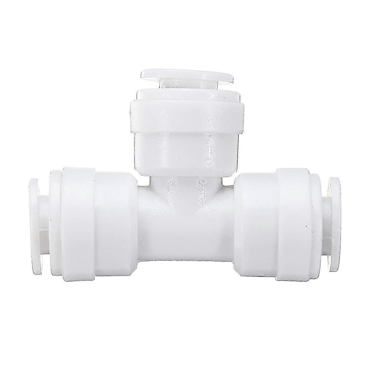 Tee Type Water Pipe Quick Coupling Water Purifier With Pipe Fittings (white) (1pcs)