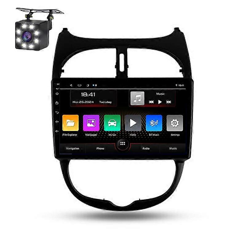 Android For Peugeot 206 1998 - 2012 Car Multimedia Radio Wireless Carplay Navigation GPS