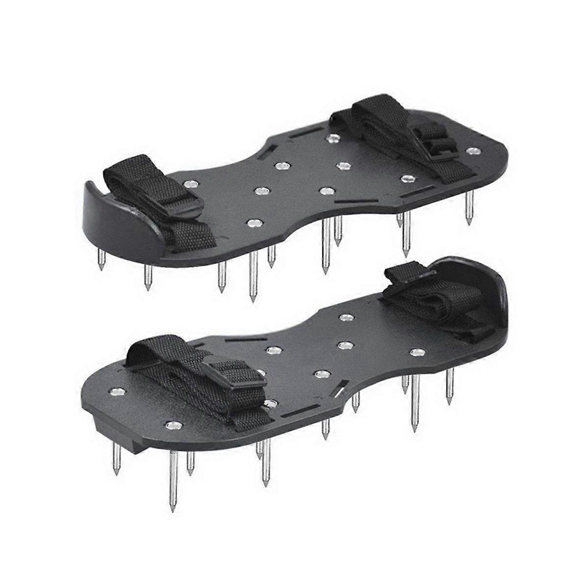 1 Pair of Garden Grass Scarifying Shoes 4.2CM Lawn Spikes Scarifying Shoes Self-Leveling Epoxy Tool