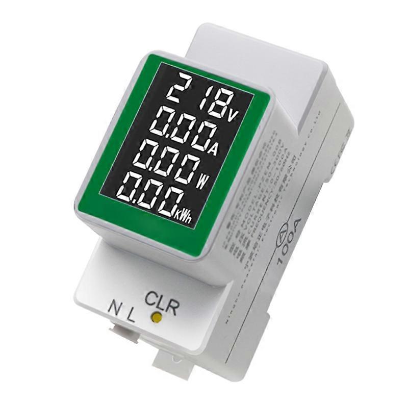 Power Meter Voltmeter Ammeter Multi-Functional Digital Din Rail Power Factor Voltage Current Power Energy Tester