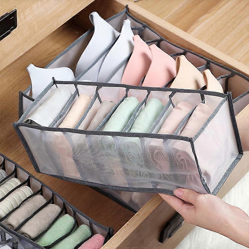 Underwear Drawer Organizer Multipurpose Large Capacity Compartment Storage Box for Panties Socks
