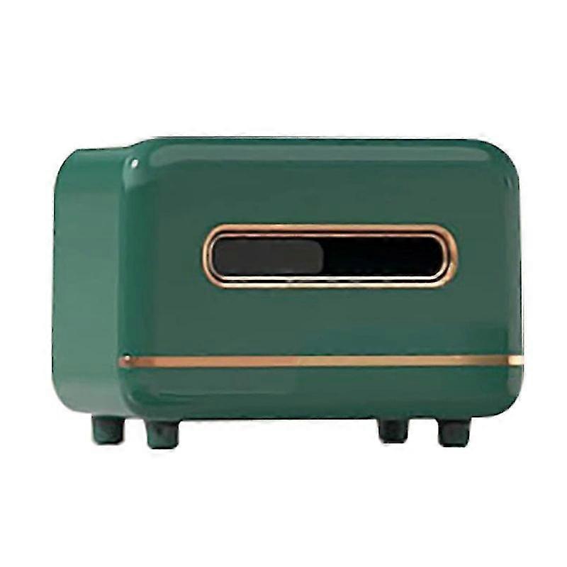 Tissue Holder With Storage Compartments For Pen/remote Control/makeup Tools,multi-function Tissue Box Storage Organizer For Bedroom,office (dar