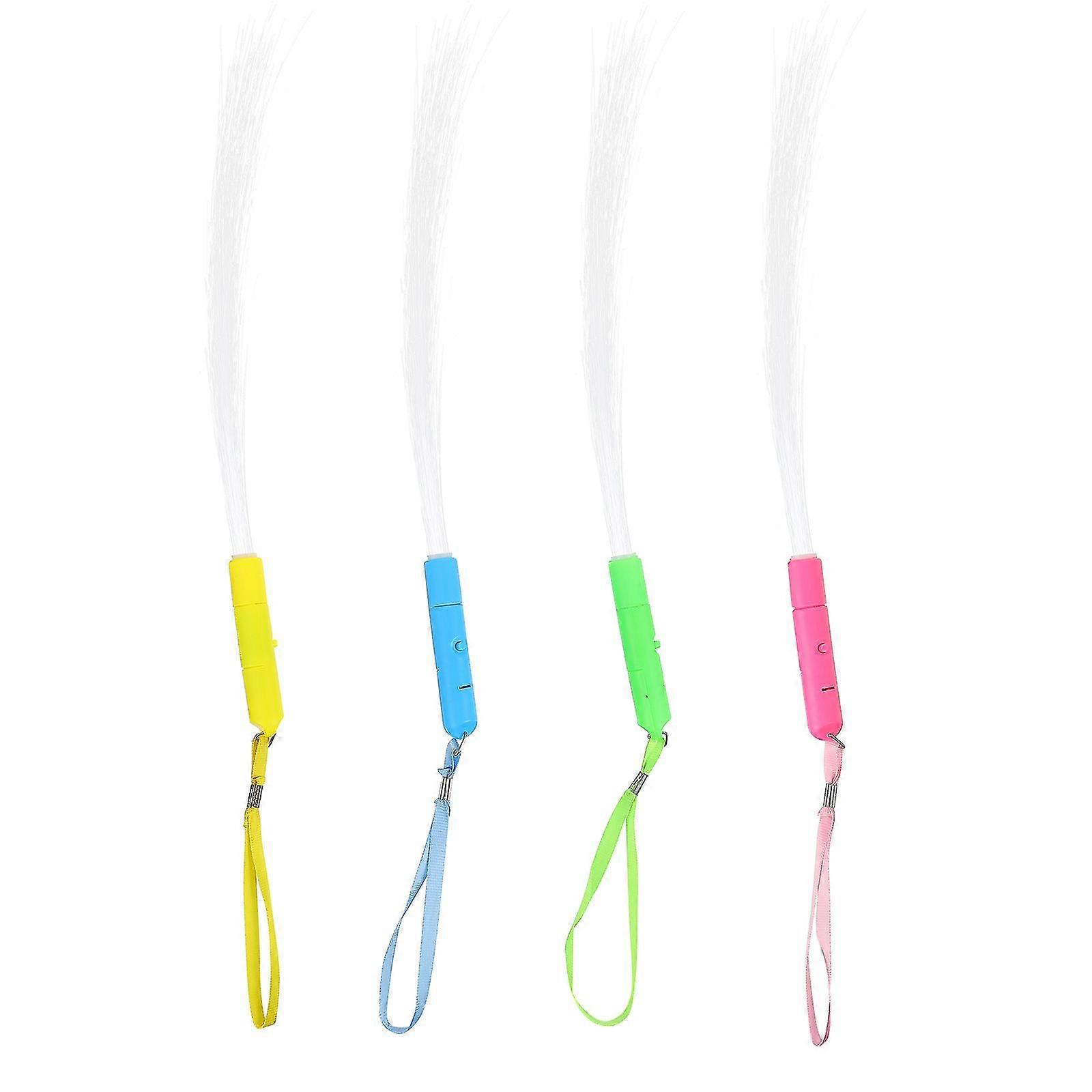 4pcs Glow Sticks Colorful Lighting Glow Sticks Flash Sticks (random Color)