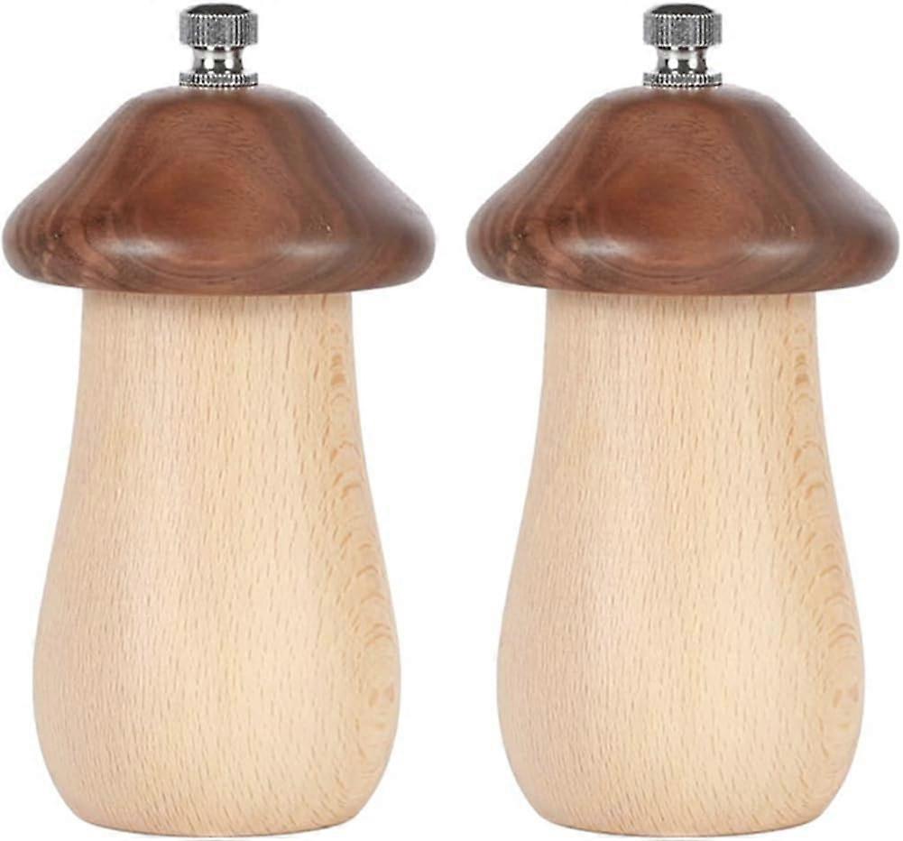 2 Stück niedliche Pilz-Holz-Pfeffermühlen-Mühle, 2024 Ping
