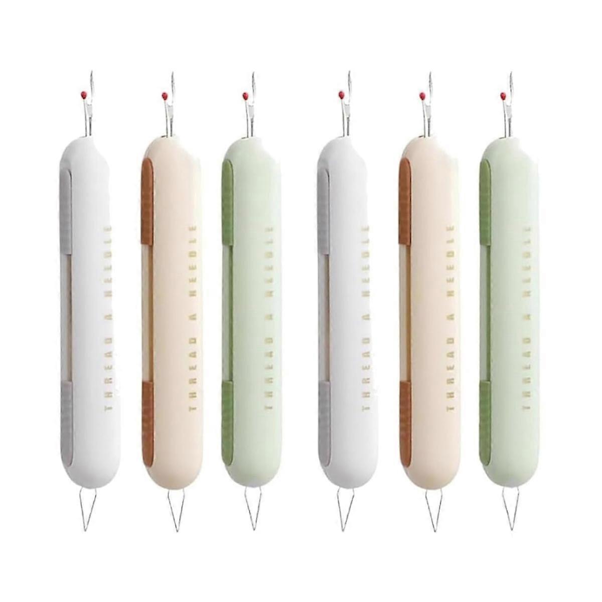 6PCS Seam Ripper,2 in 1 Needle Threader Seam Ripper Threading and Seam Remover Seam Ripper Tool Nee