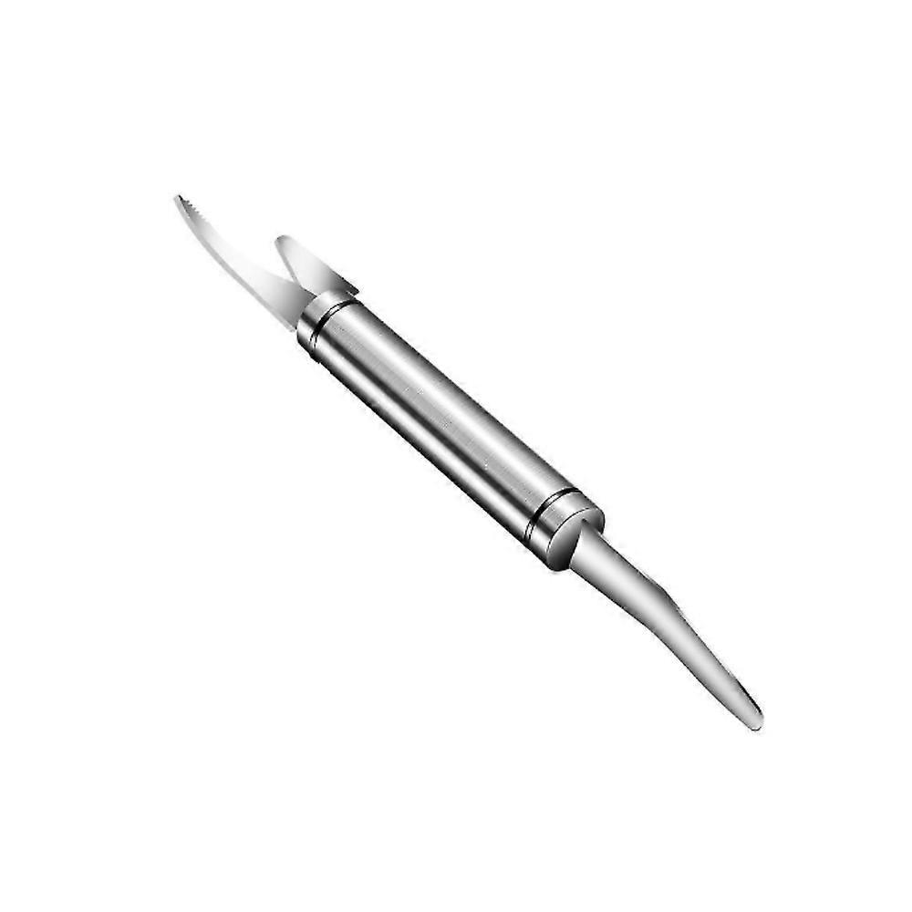 2pcs νέα αναβάθμιση αφαίρεσης κλίμακας ψαριών εργαλείων απολέπισης γαρίδων ανοξείδωτου φορητή