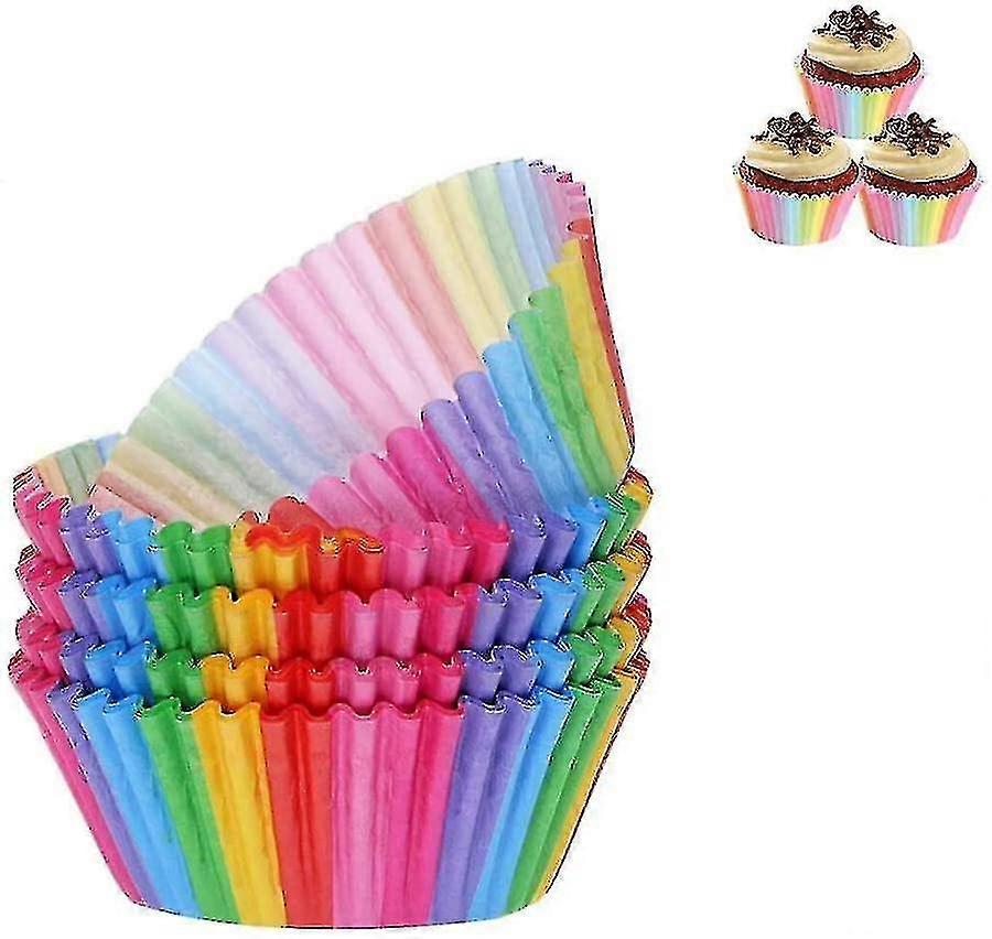 100 Pieces Of Muffin Baking Paper, Cupcake Greaseproof Paper