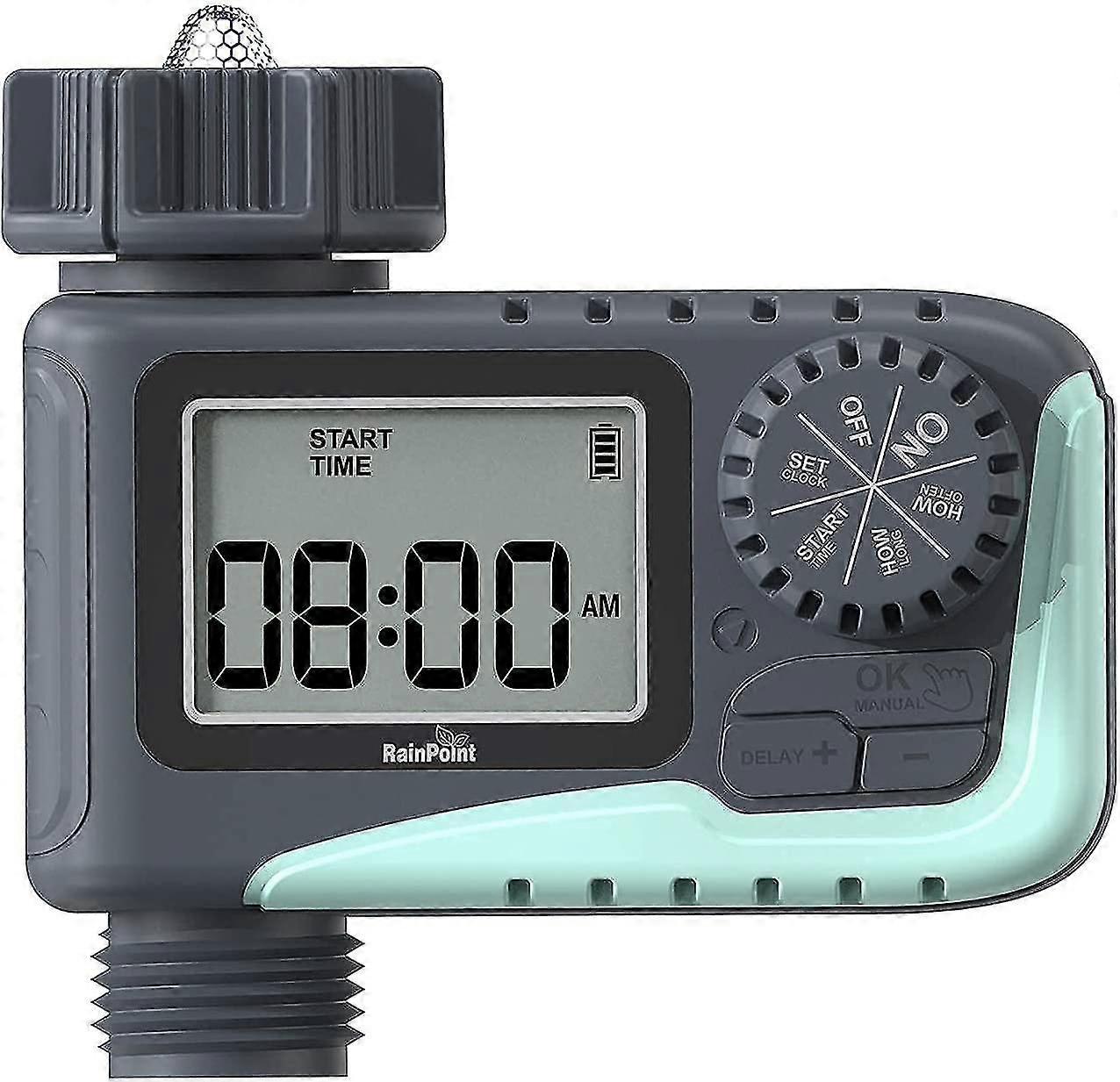 Irrigation Computer, Automatic Irrigation Programmable Irrigation Clock With Rain Delay, Water Timer For Garden And Greenhouse 105
