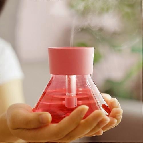 Mini Perfume Bottle Humidifier Glass LED Night Light USB Desktop Diffuser