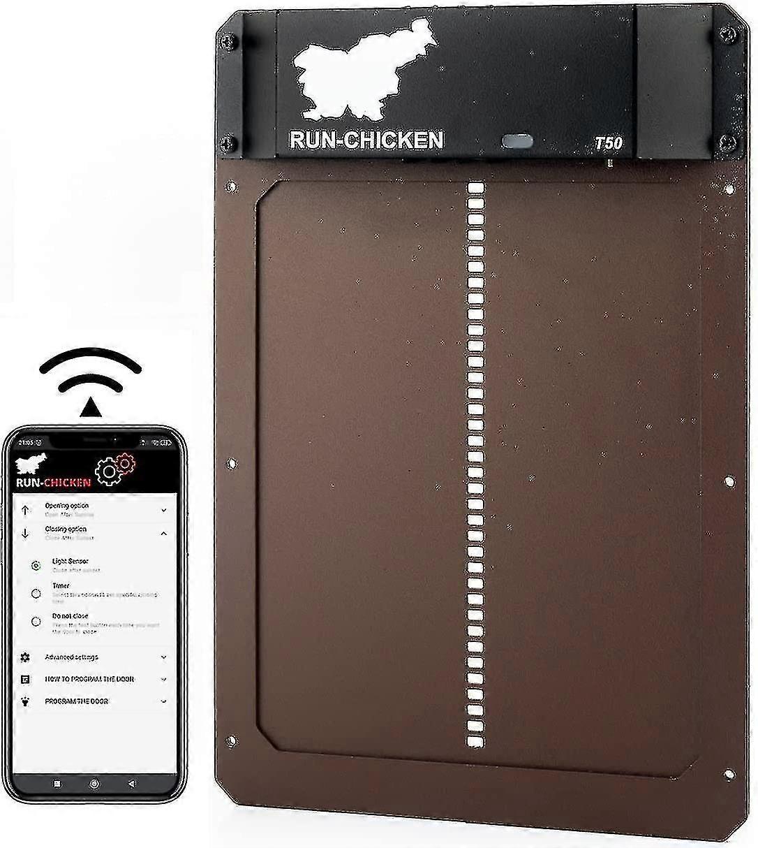 Aluminum Automatic Chicken Coop Door With Battery And Light Detection