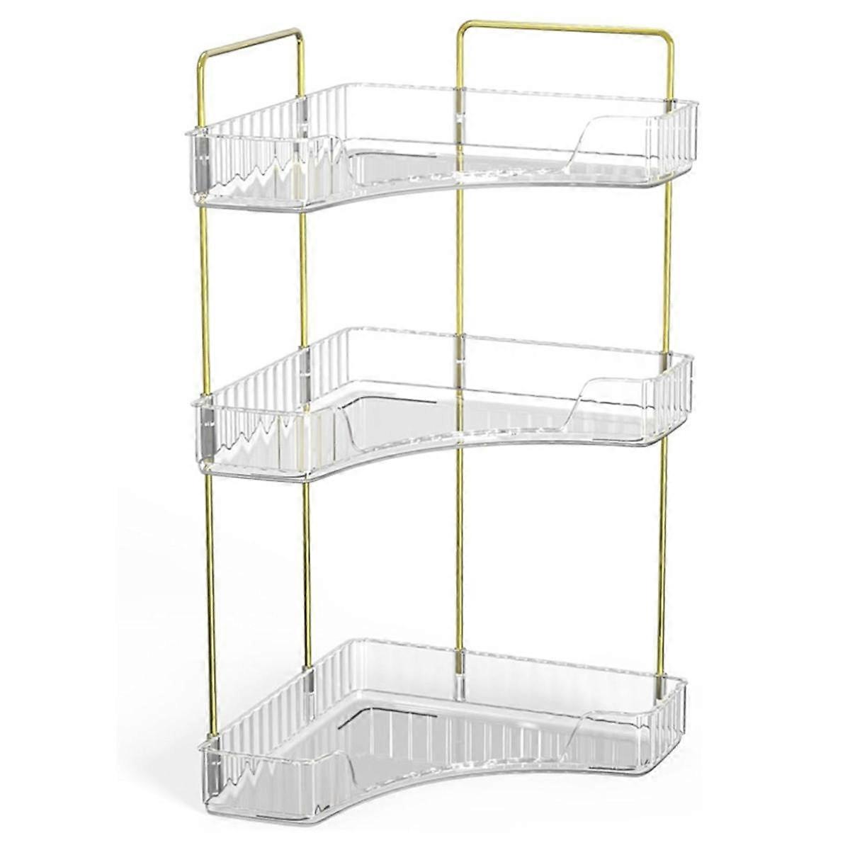 Corner Bathroom Counter Storage Rack Bathroom Countertop Rack Cosmetic Storage Rack Dressing Table