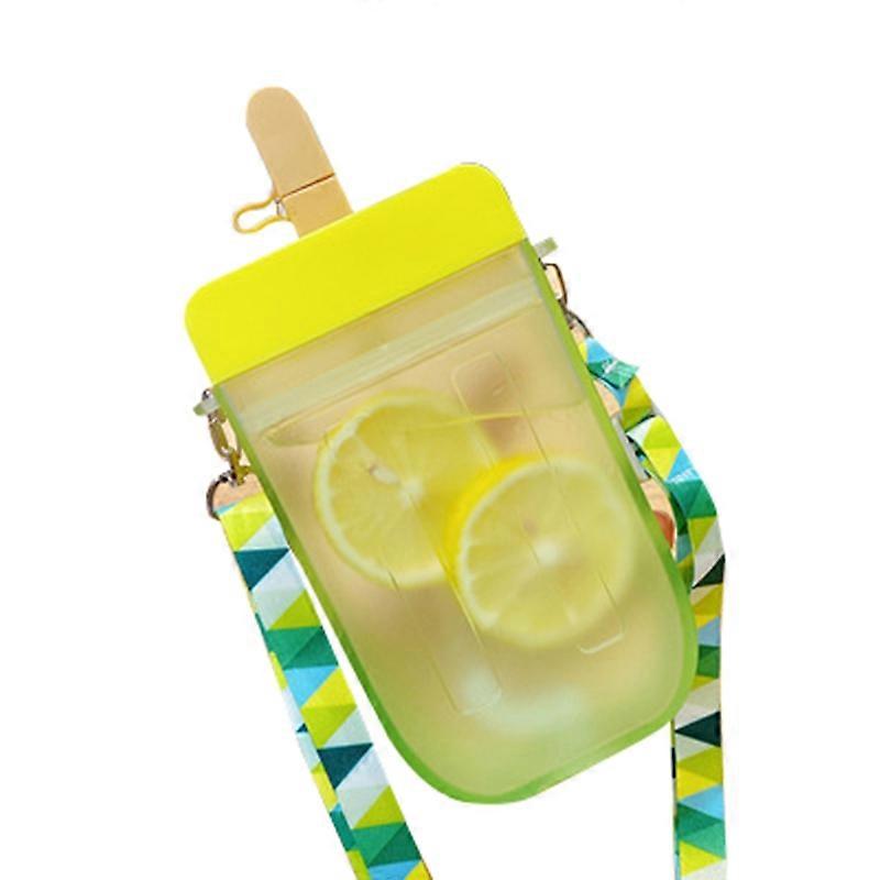 Straw Cup Portable Healthy Sealing Transparent Drinking Water Bottle for Office KAESI KAESI