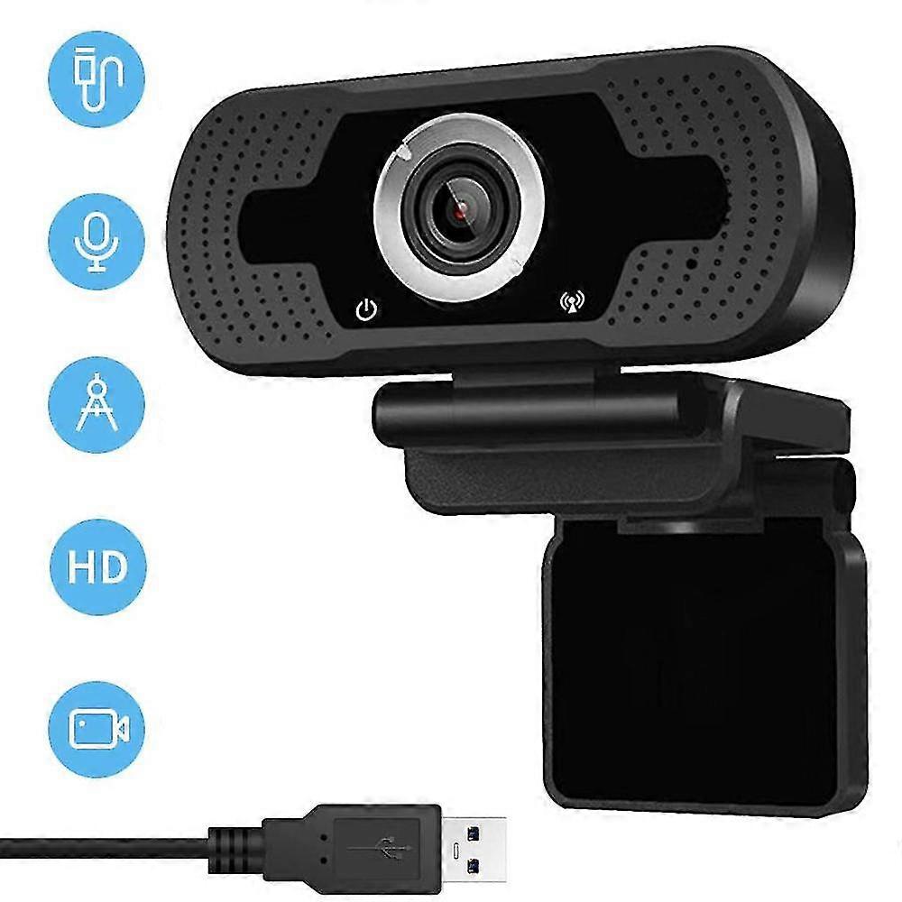 1080p Hd Webcam Usb Desktop Laptop Camera, Mini Plug And Play Camera