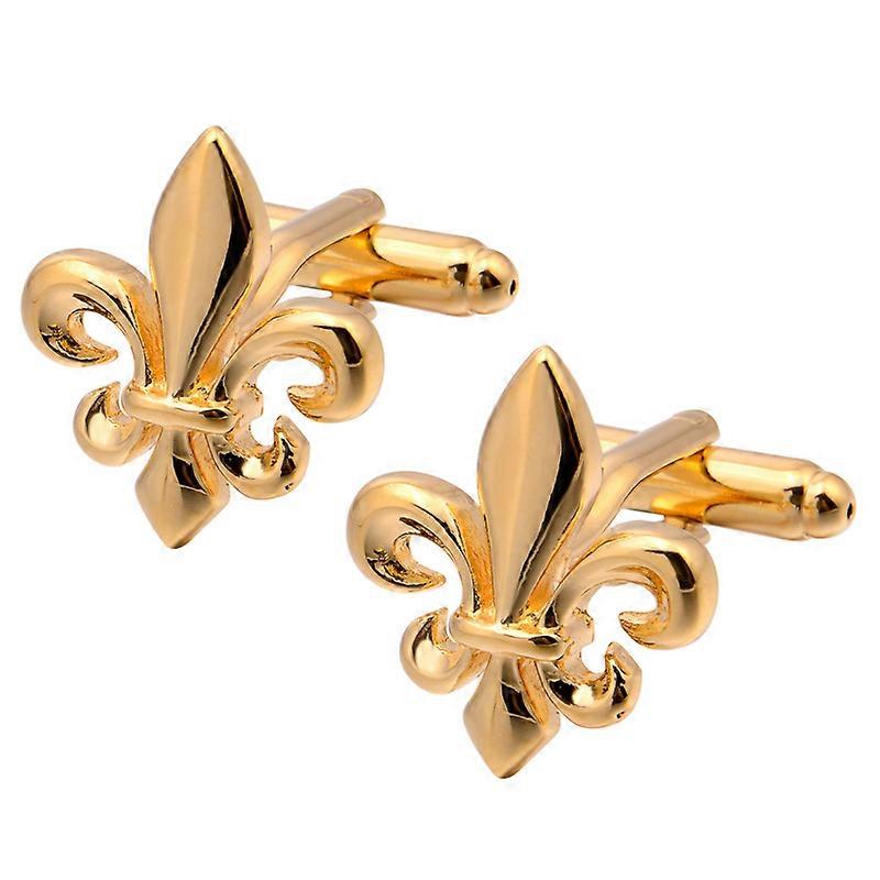 Pair Of Golden Cufflinks Fine Gold Men's Accessory