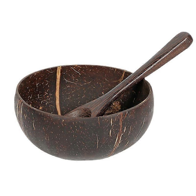 Natural Coconut Bowl Spoon Tableware Set