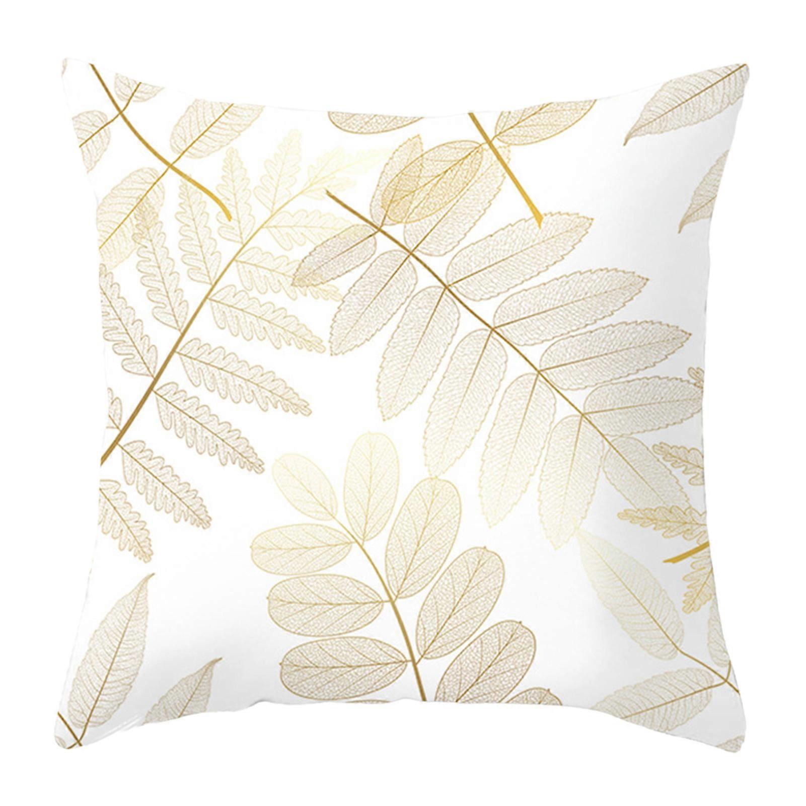 Throw Pillowcase with Zipper Exquisite Pattern Super Soft Wear Resistant Non-Fading Super Soft Cushion Cover Pillowslip Decoration