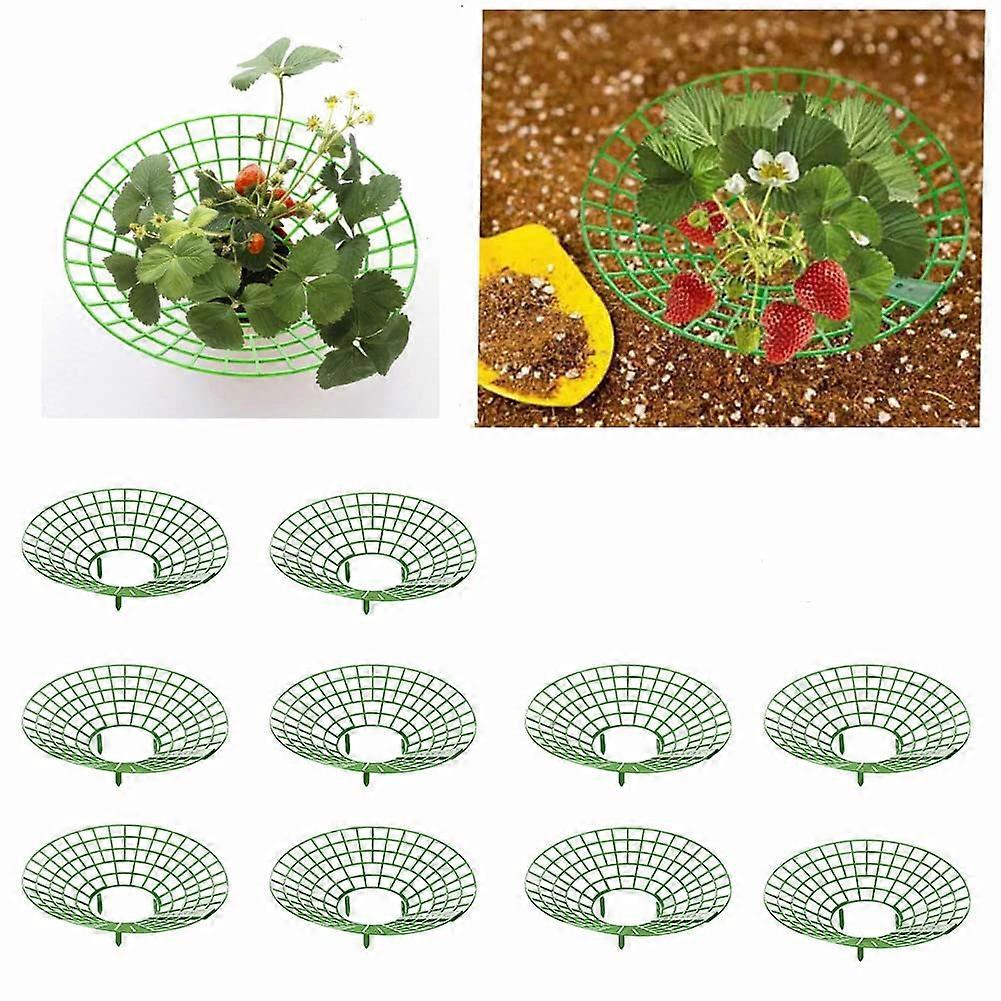 10 Strawberry Stand Frame Holder Balcony Planting Rack Fruit Support Flower Climbing Vine Pillar Gardening Stand