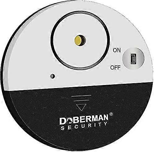 100 decibel home burglar alarm doorbell vibration sensor door and window siren ultra-thin round shape with sticker
