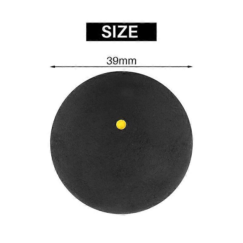 3Pcs Squash Ball One-Yellow-Dot Low Speed Sports Professional Player Competition Squash