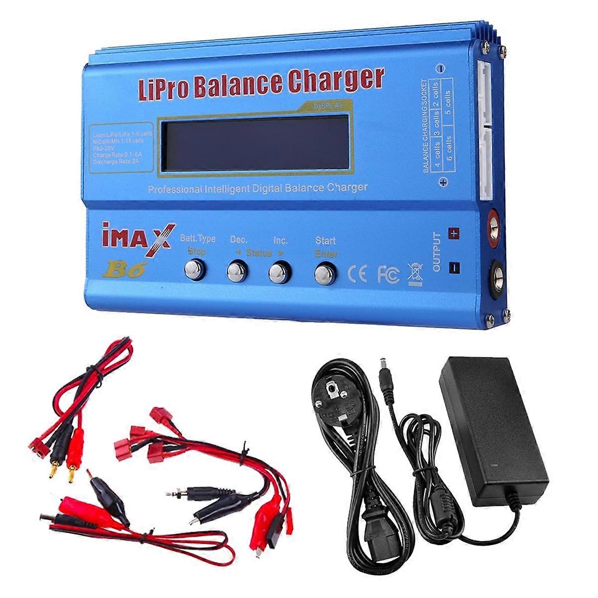 For B6 80W Lipo Battery Charger+T Plug Lipo NiMh Li-Ion Ni-Cd Digital Lipro Balance Charger Battery