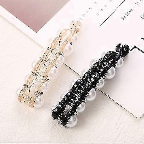 2 Pcs Pearl Claw Clip
