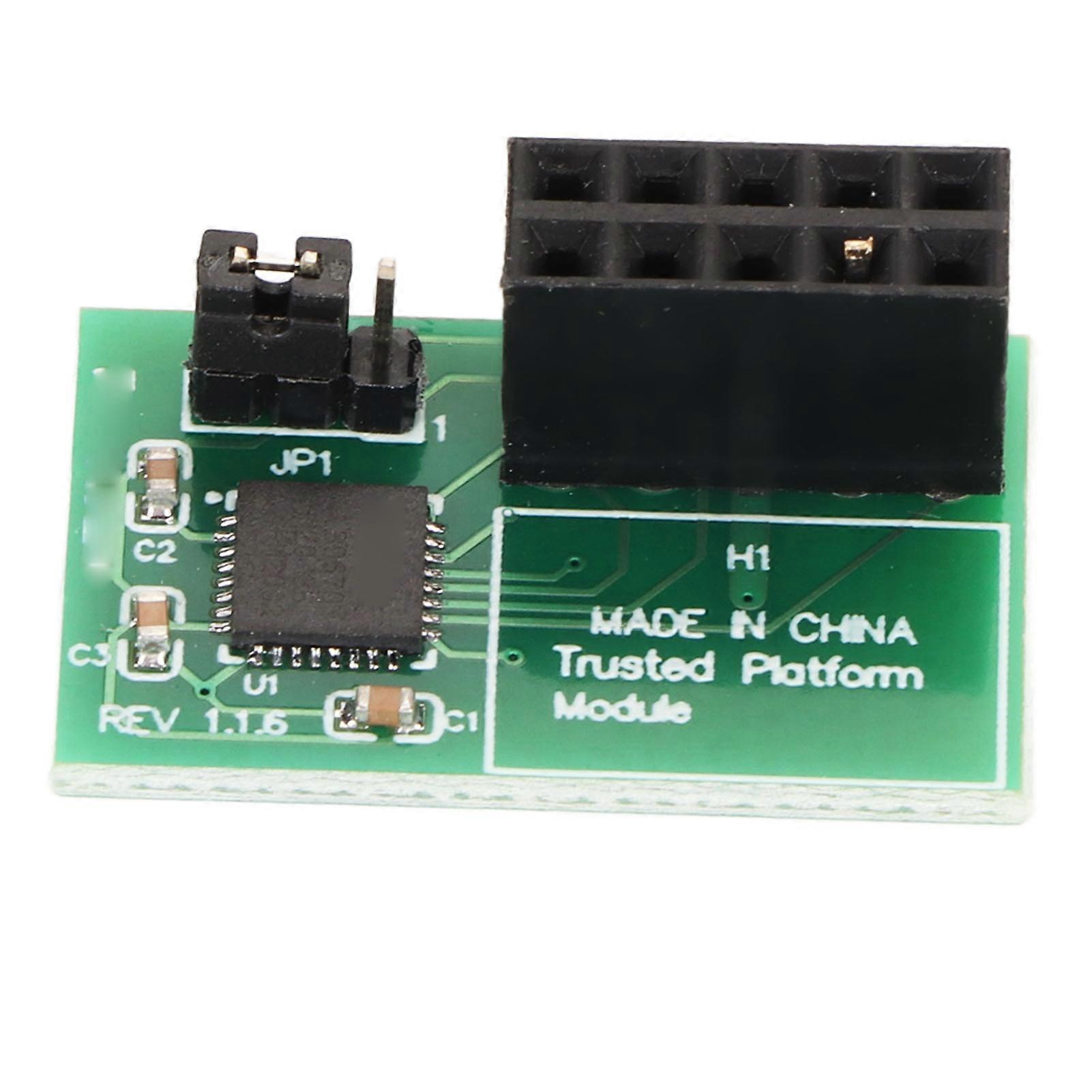 TPM 2.0 Module SPI Interface Stable High Safety 9670 Chipset Sleep Mode 10Pin SPI Module for SuperMicro AOM TPM 9670H