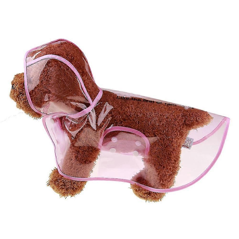 Husdjur Regnrock Huva Återanvändbar Plast Valp Regnrock Kappa Transparent Sällskapsdjur Hund Regnkläder Kläder För Husdjur Q