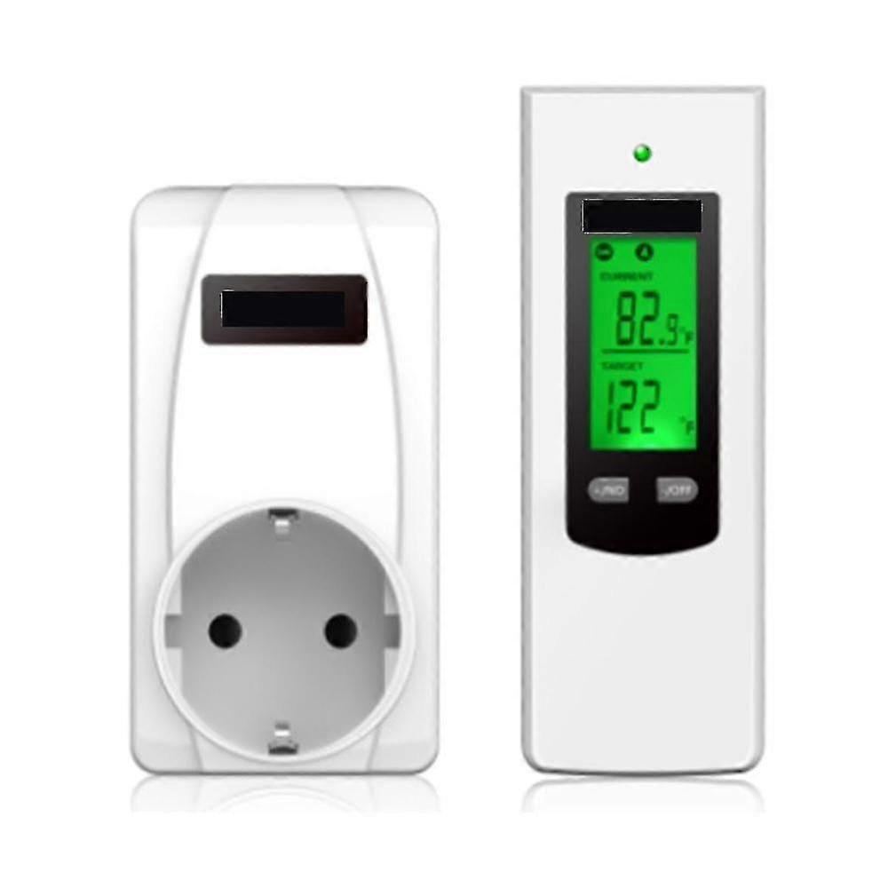 Digital Temperature Controller, Temperature Wireless Thermostat Heating Socket And Remote Controlle