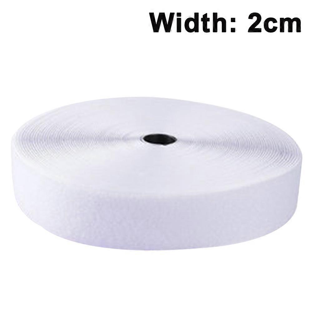 Hook and Loop Tape Sticky Back Fastener Roll, width 20 mm, length 5 meters Nylon Self Adhesive Strips Fastener for Home Office School Car and Crafting