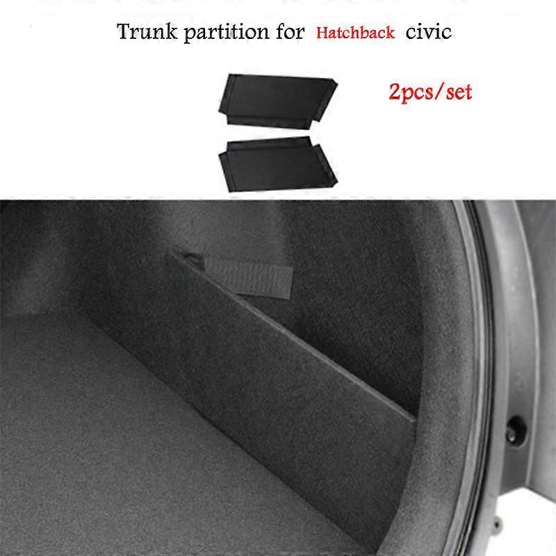 2pcs Storage Partitions On Both Sides Of The Car Trunk Tool Storage Box Interior Decoration For Honda Civic 10th Car Accessories