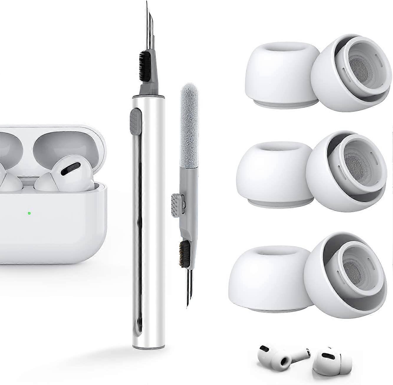Aiyuego 3/4/6 paires d’embouts de rechange pour AirPods Pro et AirPods Pro 2ème génération avec trou