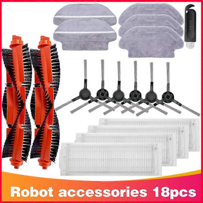 Hepa Filter Main Side Brush Mop Rag Cloth Replacement Parts For MGTEC Twinboth S9 ( S9) Robot Vacuum Cleaner STYTJ02YM